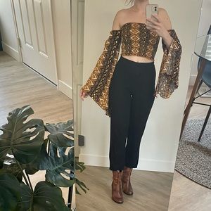 Funky tube top with sleeves
